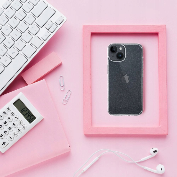 ZONE 2mm vastag szilikon tok csillogó Apple iPhone 17 Pro átlátszó