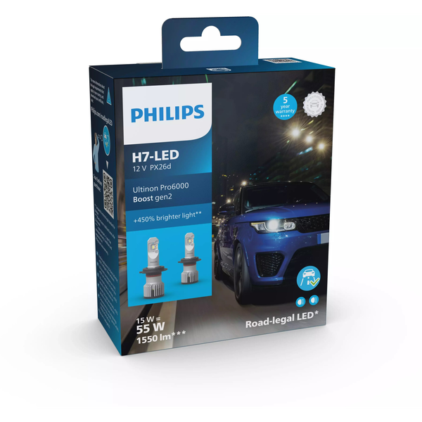 Philips LUM11972U60B2X2/10 bombilla para coche H7 15 W LED