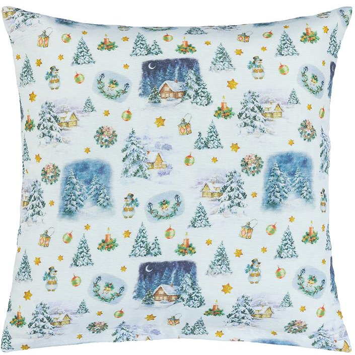 Bellatex 55/127 párnahuzat, 45×45 cm, fehér, karácsony (11735)