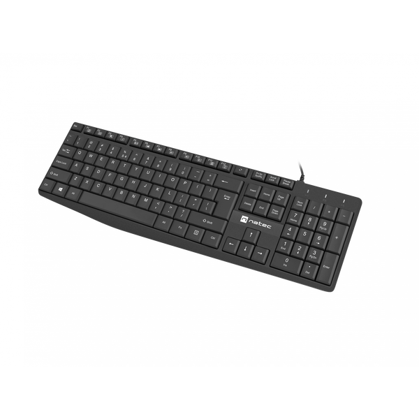 Natec Klávesnice Nautilus Us slim 1.8m Černá