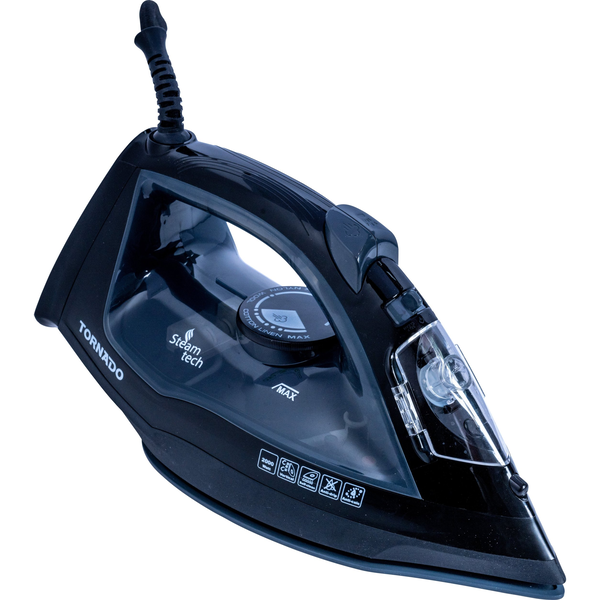 TORNADO TST-2000G ferro da stiro Ferro a vapore Piastra in Ceramica 2000 W Nero, Grigio