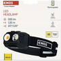 EMOS COB LED Fejlámpa tölthető, 500lm, 130m, Li-pol 1200mAh