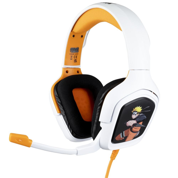 Konix Naruto 80381117963 hovedtelefoner/headset Ledningsført Spil Sort, Hvid, Gul