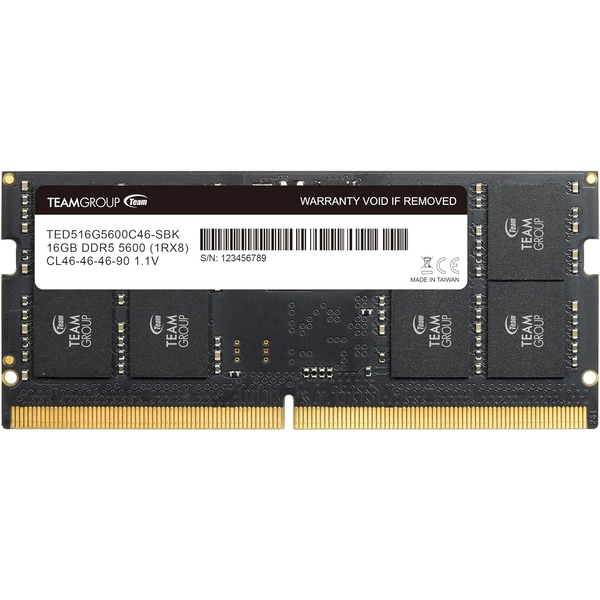 Team Group Elite 16 GB DDR5 5600 MHz CL46 SO-DIMM RAM памет за лаптоп