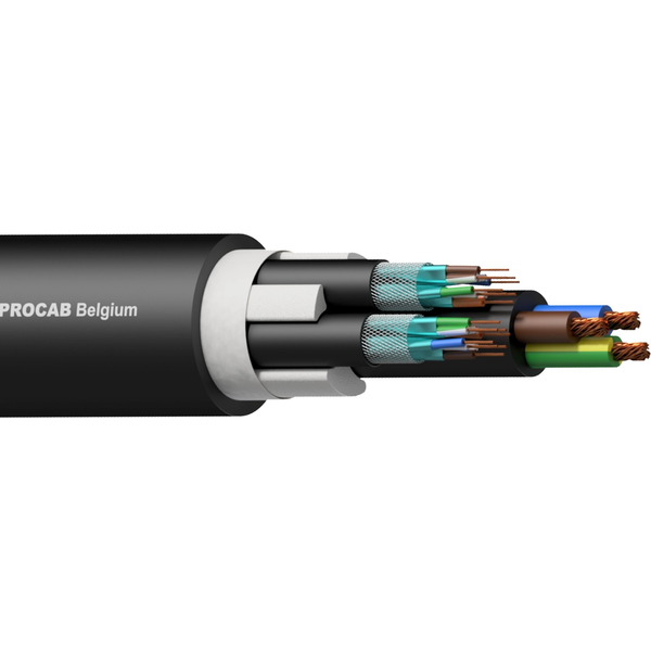 Procab PROCAB PNC2527/1 Kabel hybrydowy: 2 x LAN i zasilanie – 2 x CAT7 S/FTP i 3G2.5, 100 m
