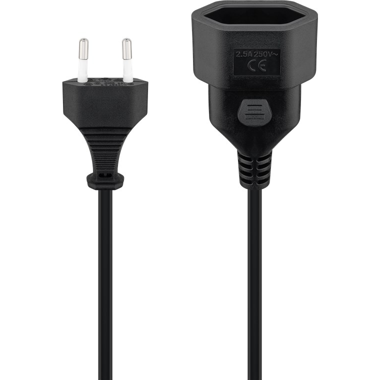 Goobay 50508 250V Tápkábel hosszabbító - 3m (50508)