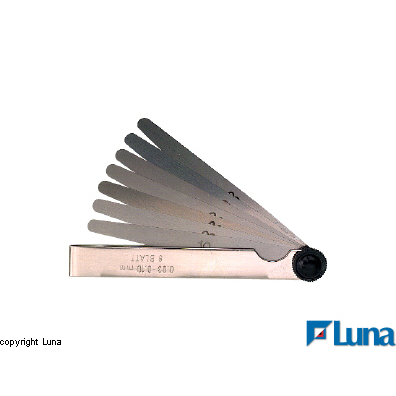 Galga Espesores 20 Laminas, 0,05-1,00 - Luna