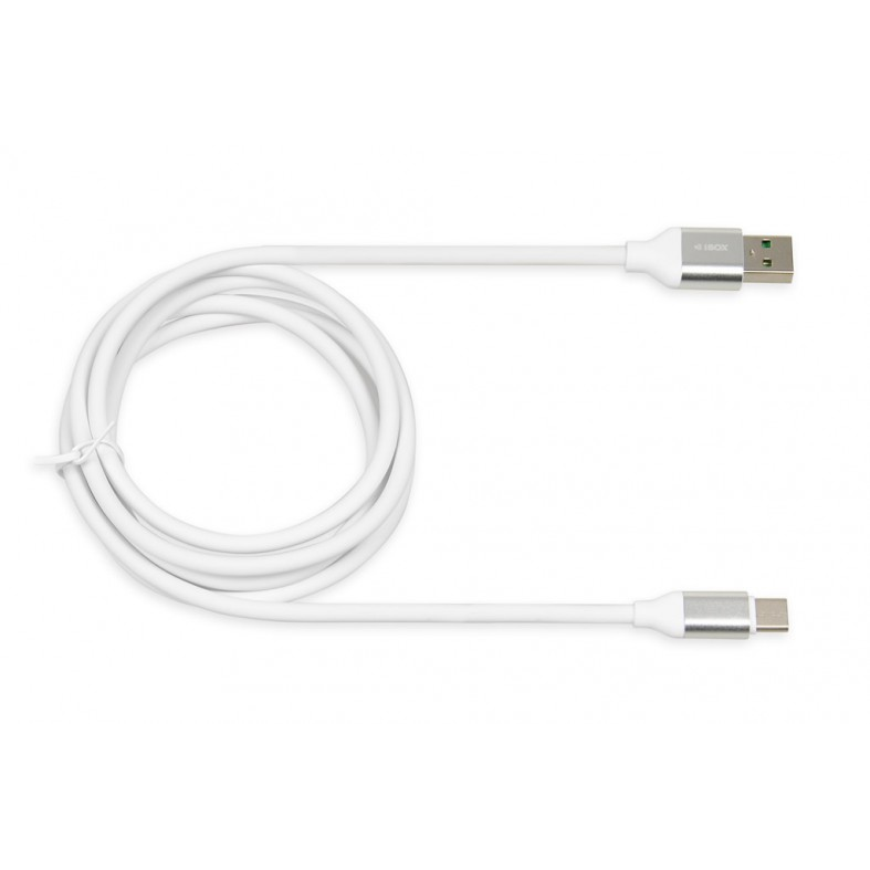 iBox IKUMTCWQC USB-A - USB-C (apa - apa) kábel 1.5m - Fehér (IKUMTCWQC)
