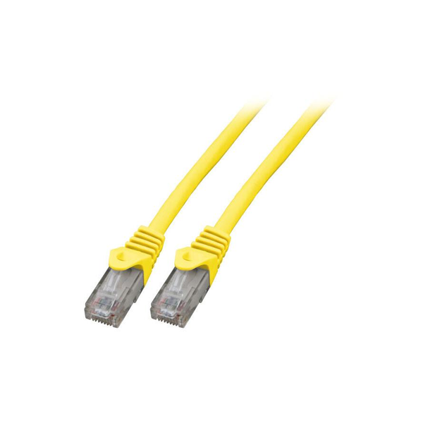 EFB RJ45 Patchkabel U/UTP, Cat.6, LSZH, CCA, 0,5m, gelb