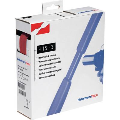 HellermannTyton 308-31802 Zsugorcső ragasztó nélkül Piros 18 mm Zsugorodási arány:3:1 4 m (308-31802)
