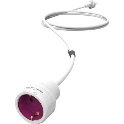 Hálózati hosszabbítókábel, kapcsolós, fehér, 3 m, H05RR-F 3G 1,5 mm2, Allocacoc 50466 (50466)