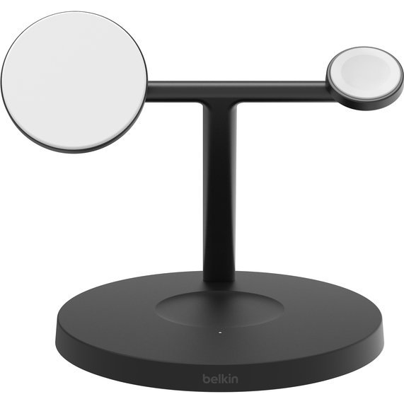 Belkin Stacja do ładowania bezprzewodowego na iPhone, Apple Watch, AirPods, Qi2 15W, czarna