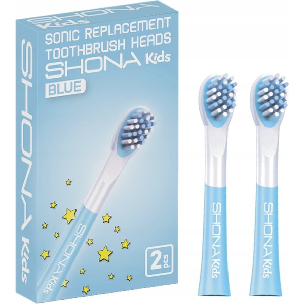 Shona original x2 glavi za zobne ščetke Shona Kids Vision Blue
