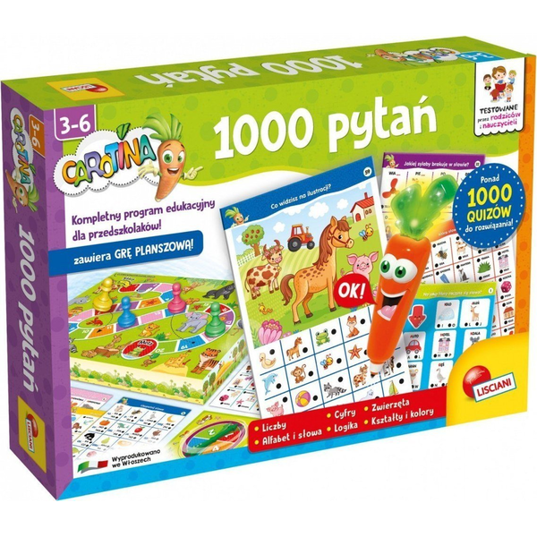 Lisciani Játék Carotina 1000 Kérdés (lengyel nyelvű)