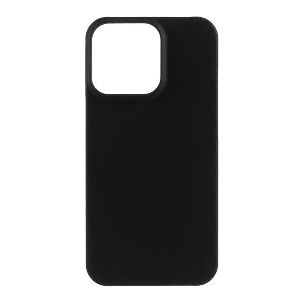 Műanyag telefonvédő (gumírozott) FEKETE [Apple iPhone 13 Pro] (5996591097909)