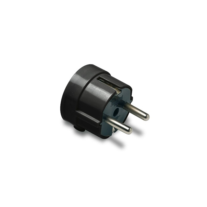 Famatel 1102-N Földelt dugvilla - Fekete (1102-N)