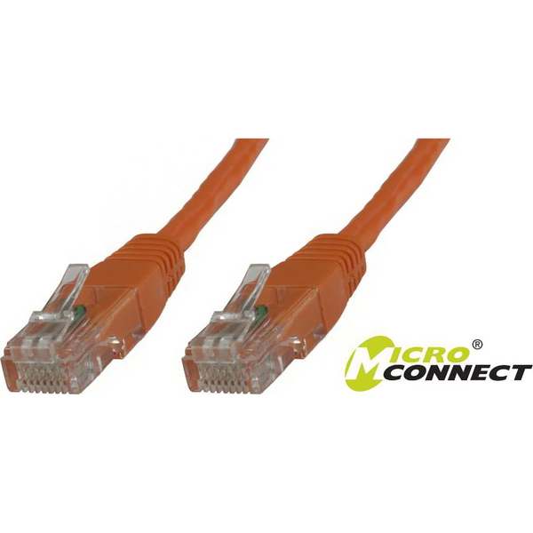  MicroConnect Patchcord U/ UTP CAT6 0,25 M Pomarańczowy PVC (B-UTP60025O)