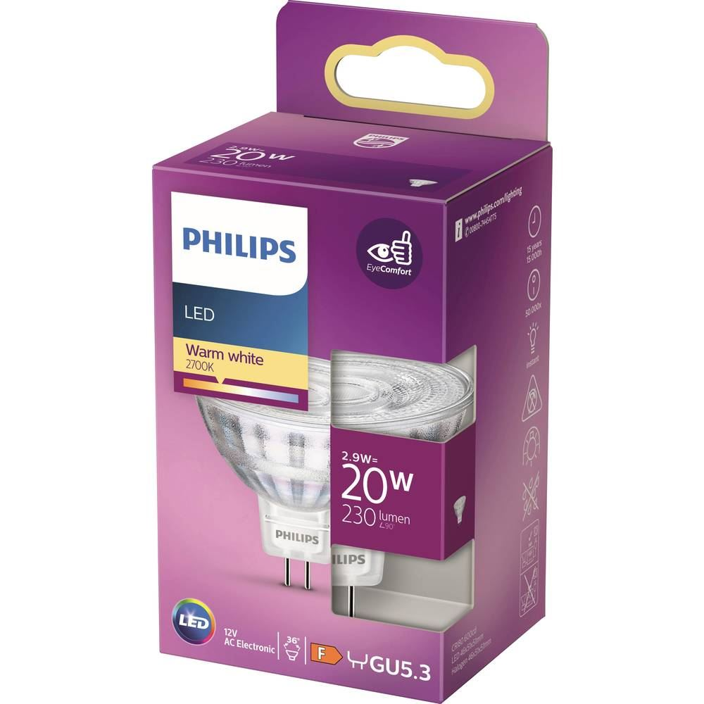 Philips GU5.3 2.9W LED fényforrás meleg fehér (871951430760500) (871951430760500)