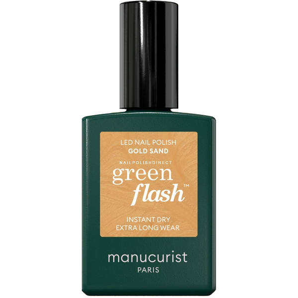 MANUCURIST_Green Flash Led Gel Nail Lacquer lakier do paznokci Gold Sand 15ml