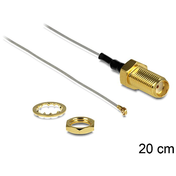 Delock antenna kábel SMA jack > MHF III/U.FL-LP-040 20cm (88812) (DE88812)