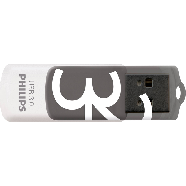 Philips FM32FD00B USB flash meghajtó 32 GB USB A típus 3.2 Gen 1 (3.1 Gen 1) Fekete, Fehér