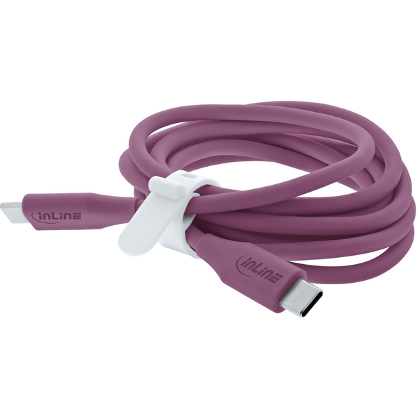 InLine 35891P cable USB USB 2.0 1 m USB C 0,48 Gbit/s 100 W Violeta