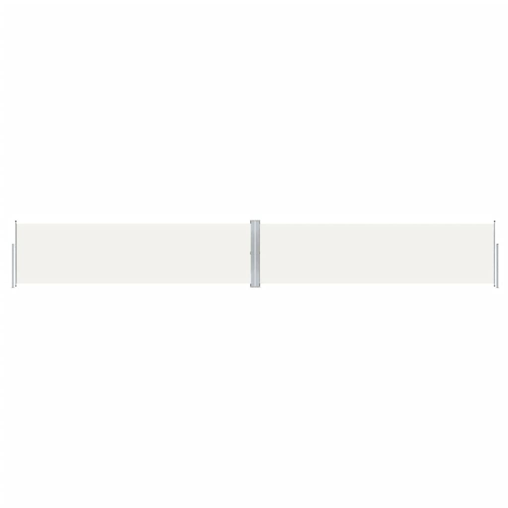 krémszínű behúzható oldalsó napellenző 140 x 1000 cm (318025)