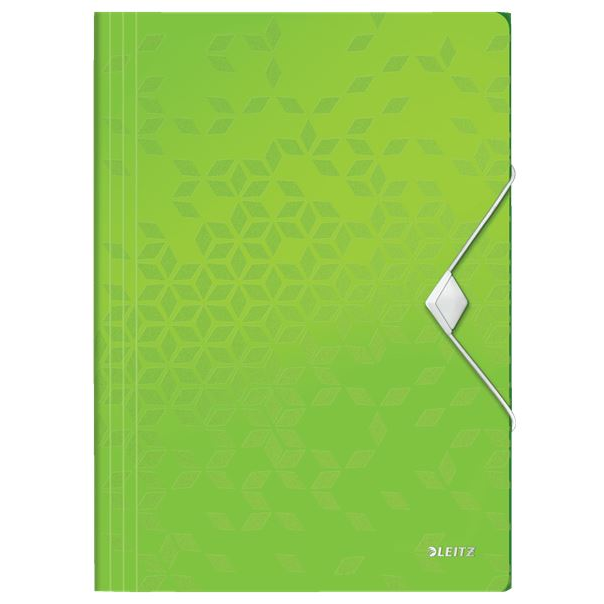 Leitz WOW gumis mappa zöld (45990054) (leitz45990054)