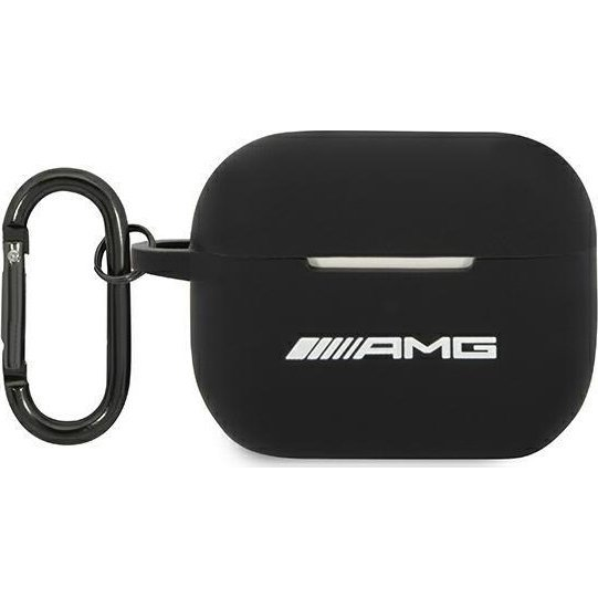 AMG AMAPRBK AirPods Pro Borító - Szilikon, Meztelen Logó, Fekete (MRS62)