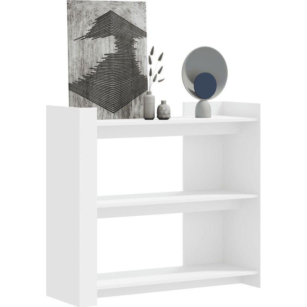 fehér szerelt fa tálalóasztal 100 x 35 x 90 cm (848472)