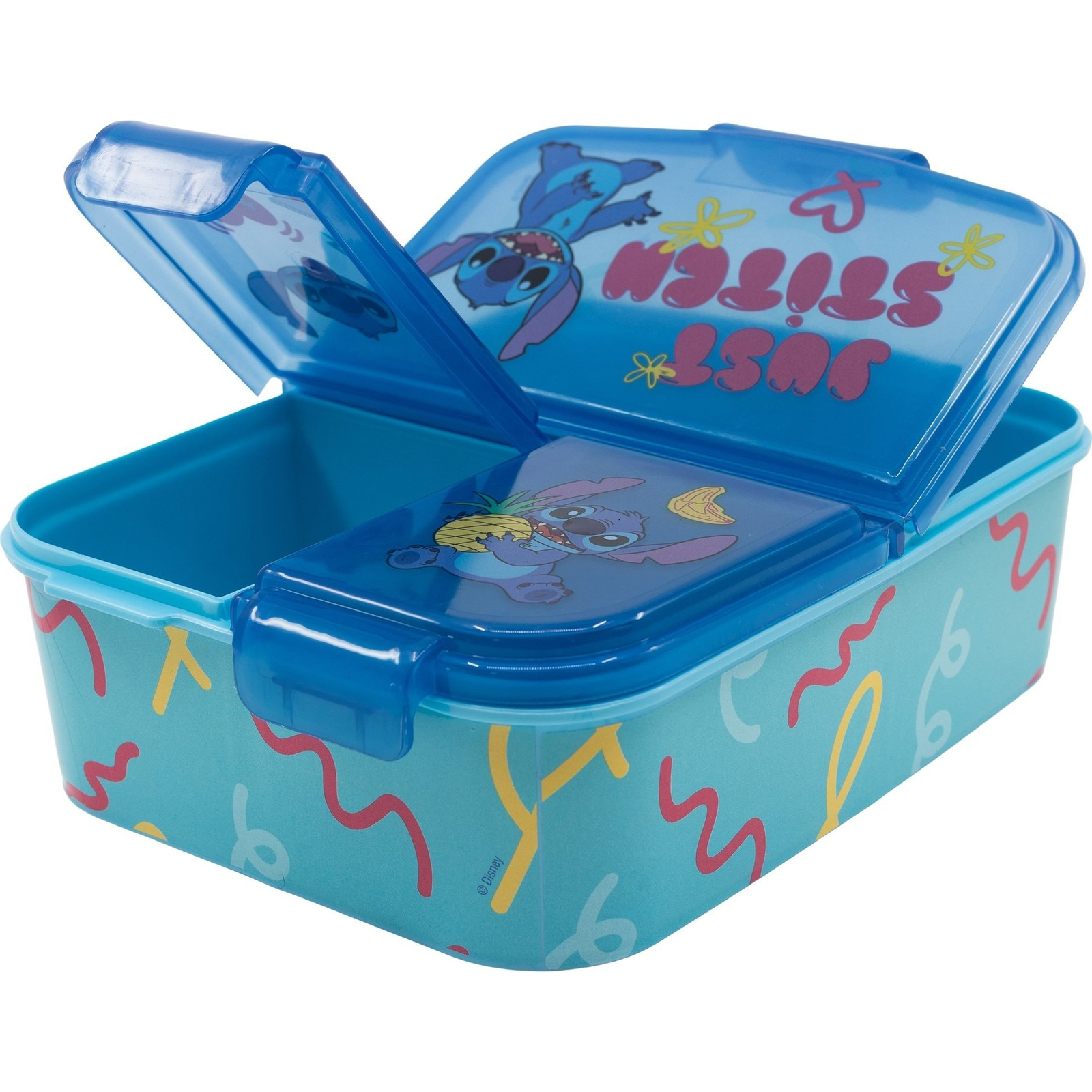 Lunch Box for Kids STOR 75020 3 Compartments Stitch Palms (blue) (75020)