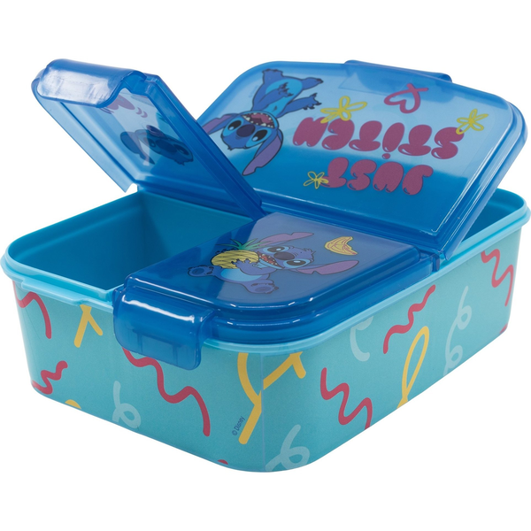 Lunch Box for Kids STOR 75020 3 Compartments Stitch Palms (blue)