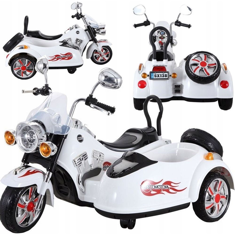 SX138 Oldalkocsis Elektromos Kismotor - 12 V (6446)