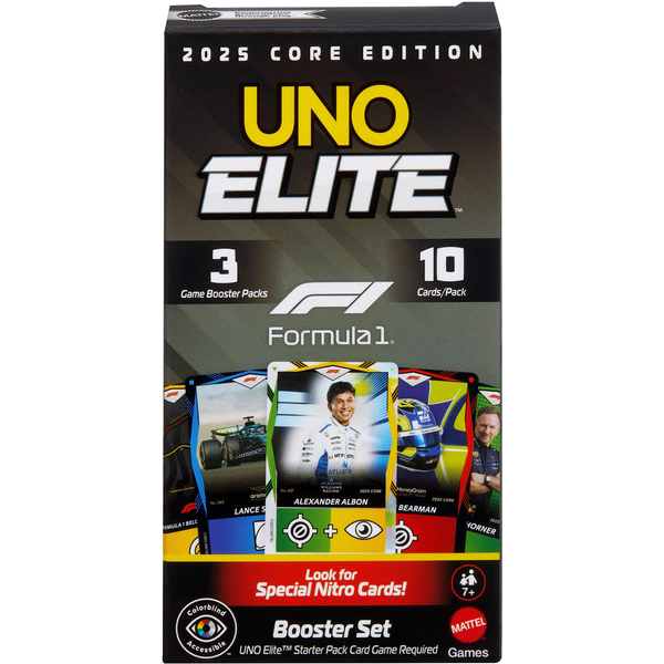 Games UNO Elite Formula 1 2025 Core Edition Espansione del gioco di carte Sostituzione