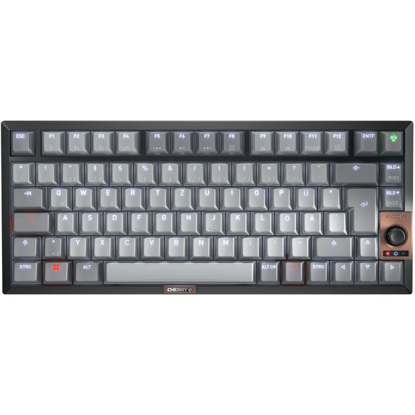 CHERRY KW 300 MX πληκτρολόγιο Σπίτι USB + Bluetooth QWERTZ Γερμανικός Μαύρος (Μαύρο), Χαλκός, Γκρι