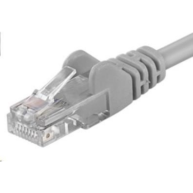 UTP пачкорд кабел RJ45-RJ45 категория 6, 30 м, сив, изцяло меден, 26AWG