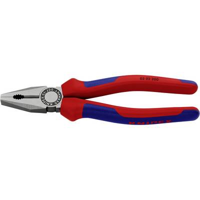 Kombinált fogó, 200 mm, vágási érték: (közepes/kemény) O 3,8/2,5 mm, max. 16 mm2, Knipex 03 02 200