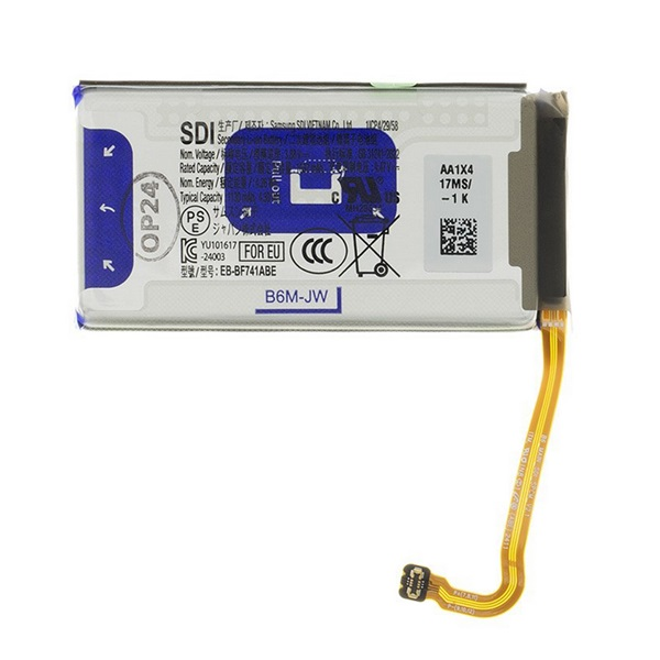 Samsung akku 1130mAh LI-ION (felső rész)  Galaxy Z Flip6 (SM-F741) "Gigapack csomagolás" (EB-BF741ABY / GH82-35023A)