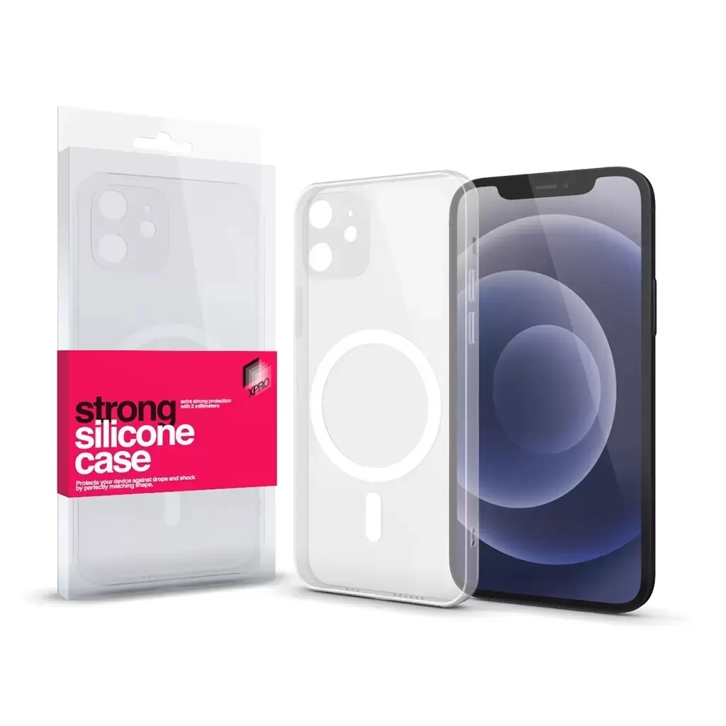 XPRO Magsafe szilikon tok polikarbonát hátlappal Apple iPhone 15 Plus készülékhez (129252)