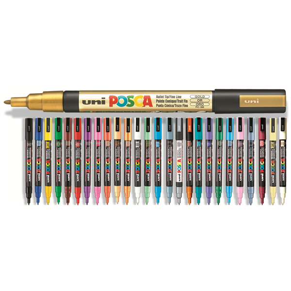 Uni Posca PC-3M 0.9-1.3mm Marker - Világos Rózsaszín (2UPC3MVR)