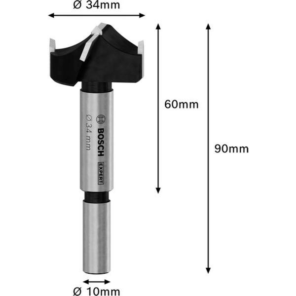 Bosch Accessories 2608901856 Zsanérlyuk lyukasztó 34 mm 1 db