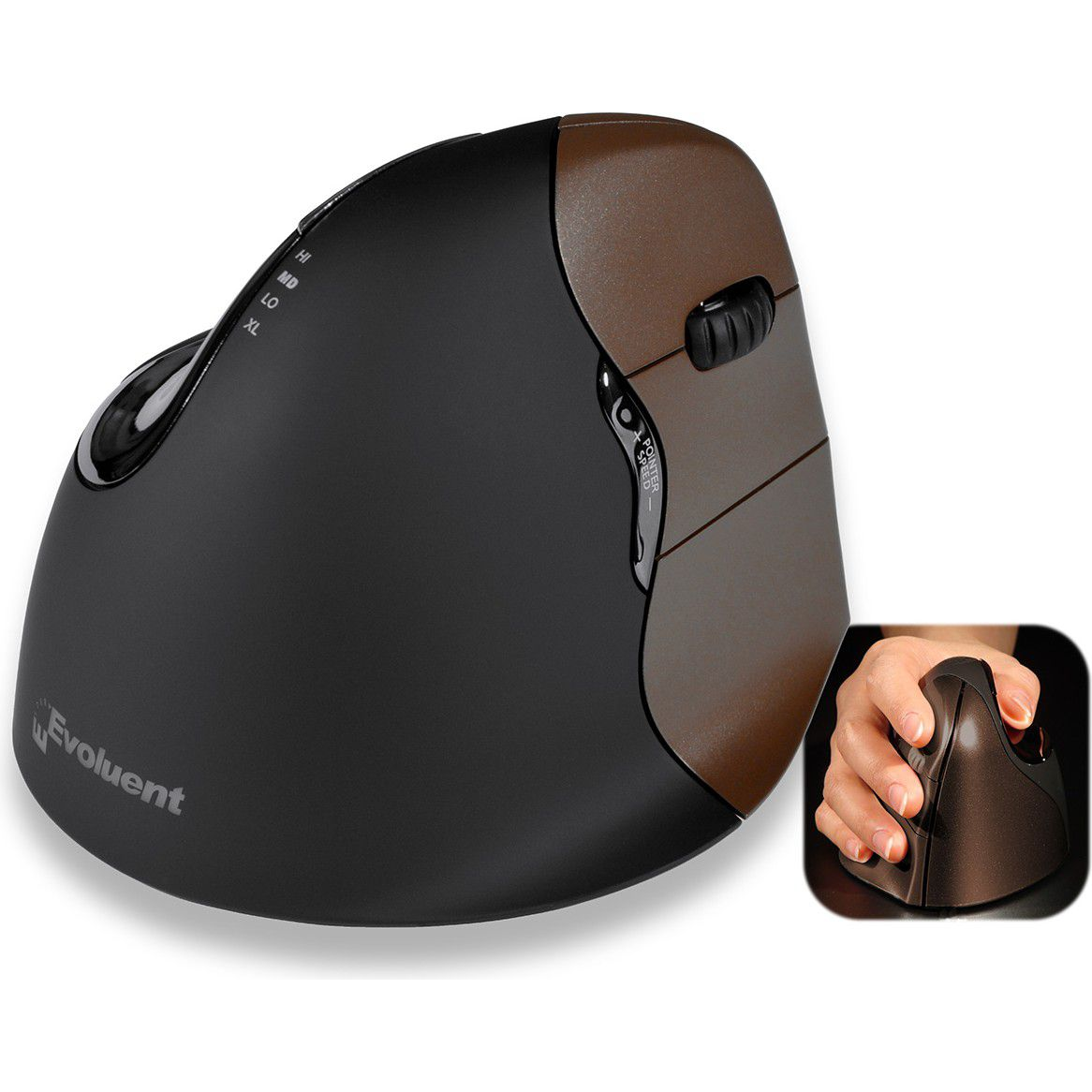 Evoluent VerticalMouse 4 Small Wireless Ergonomikus Egér (500793)