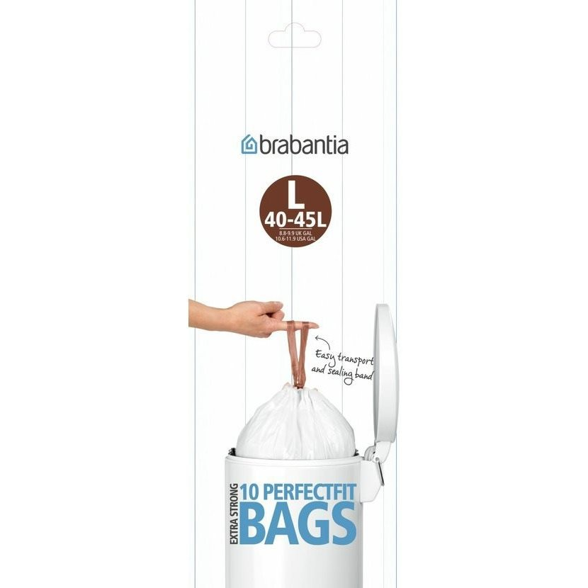 Brabantia PerfectFit zsák - 40 - 45 L (L) - 40 db, tekercsben (138645)