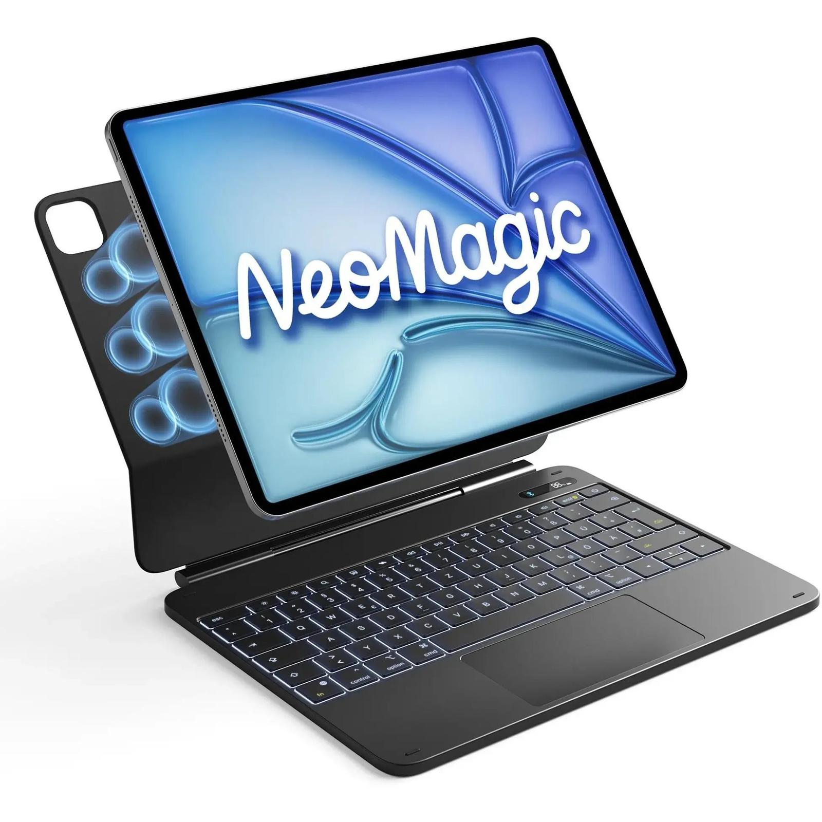 Клавиатура за таблет Inateck iPad 13 — KB903-13A_BLACK, немска подредба, черна