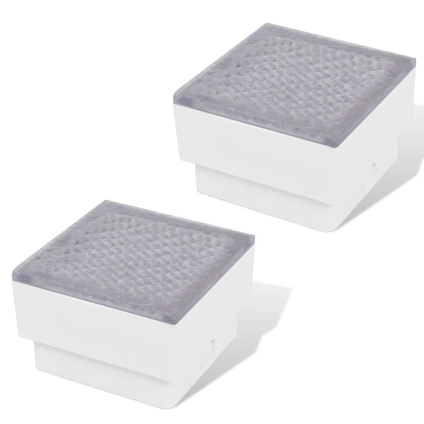 2 db LED földbe építhető izzó / kültéri lámpa 100 x 100 x 68 mm