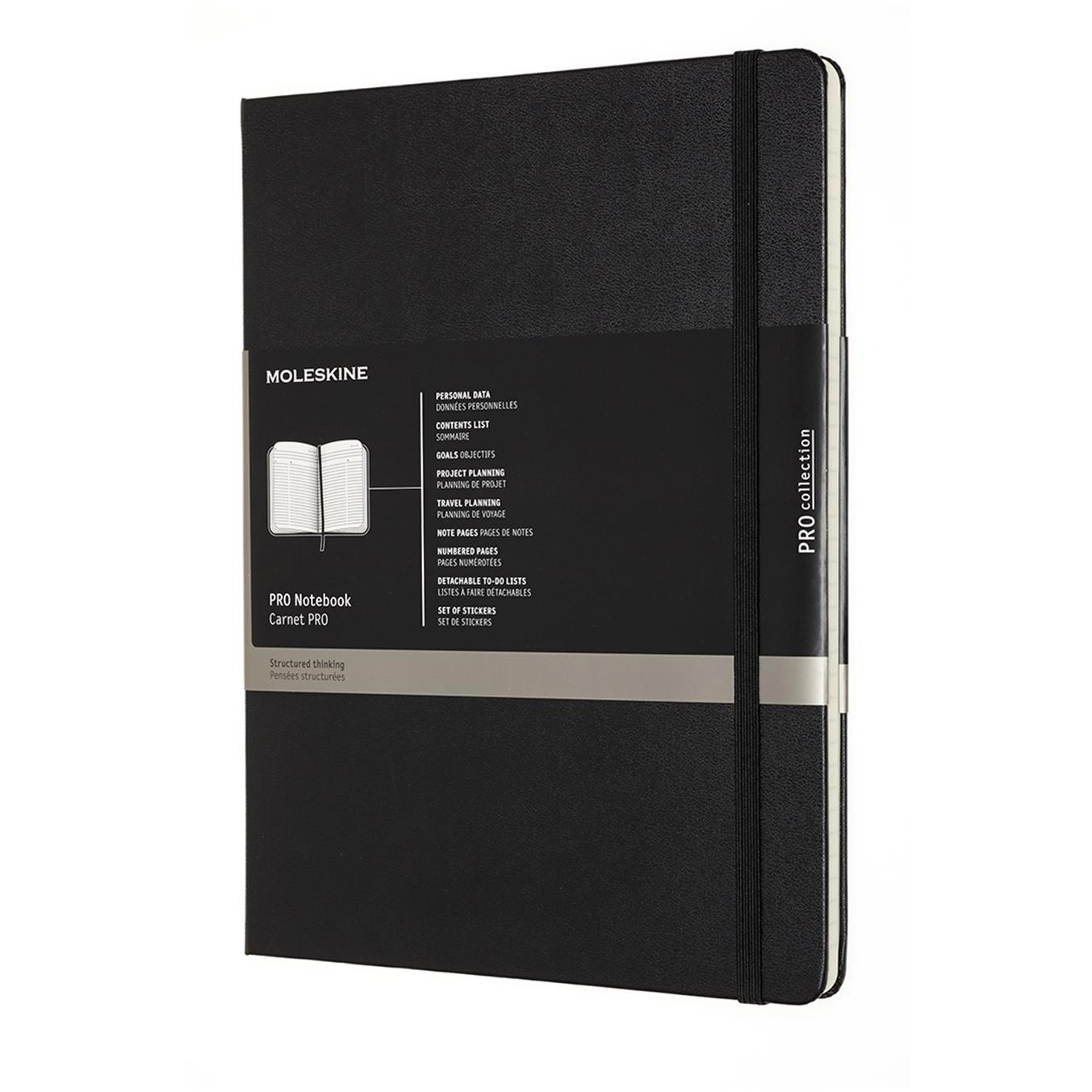 MOLESKINE Professional XL, kemény borító (PROPFNTB4HBK)