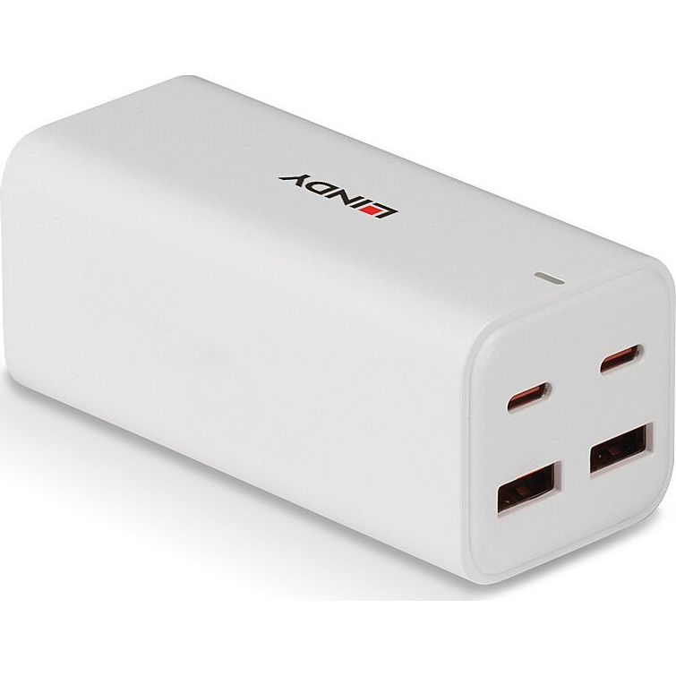 Lindy 73441 mobiltelefon töltő Univerzális Fehér Váltakozó áram Gyorstöltés Beltéri (73441)