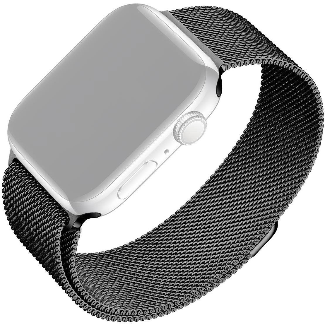 Milánsky remienok Fixed pre Apple Watch 38/40/41mm čierny (FIXMEST-436-BK)