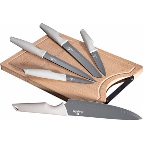 BerlingerHaus BH/2838 Aspen Collection Késkészlet - Rozsdamentes Acél, Matt Szürke (BH-2838)