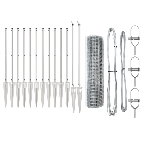 Hegesztett drótkert 13 tüskeoszloppal 0.8x25 m Galvanizált acél